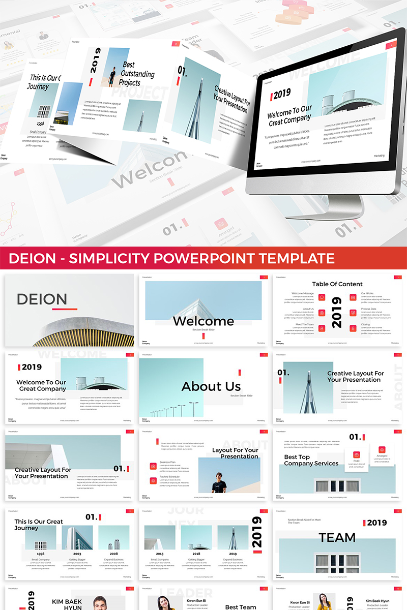 Deion - Simplicity PowerPoint template