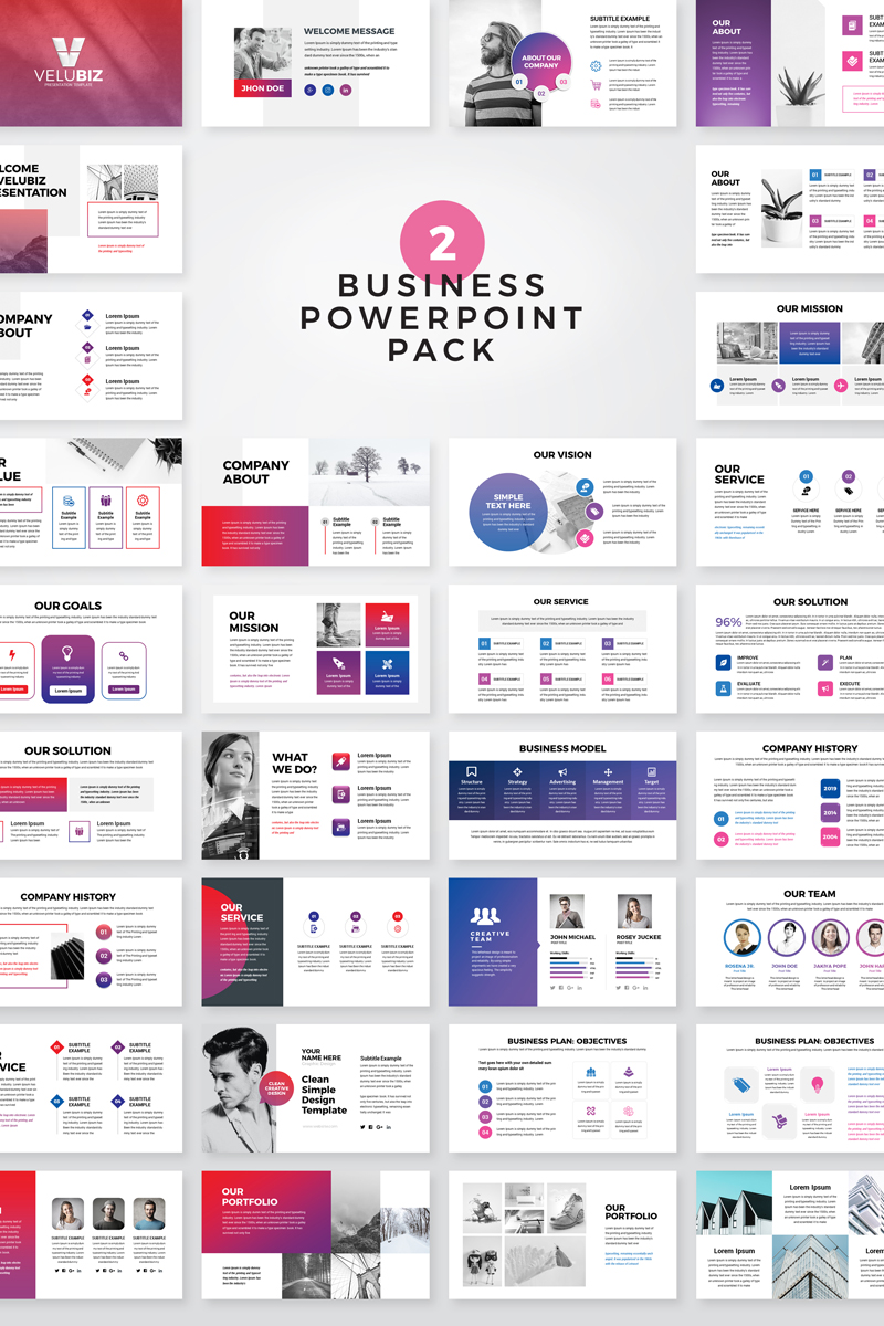 VeluBiz - Minimal Business PowerPoint template