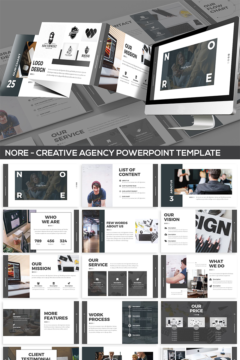 Nore - Design Agency PowerPoint template