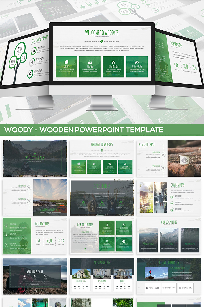 Woody - Wooden PowerPoint template