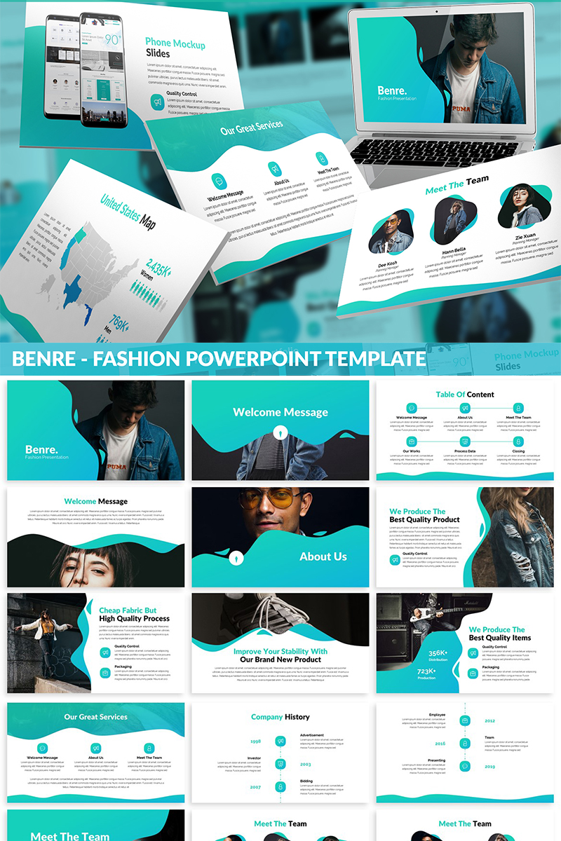 Benre - Fashion PowerPoint template