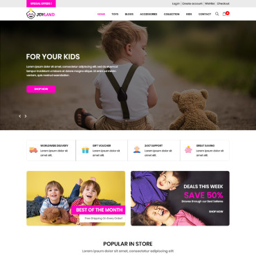 Store Template PSD Templates 82129