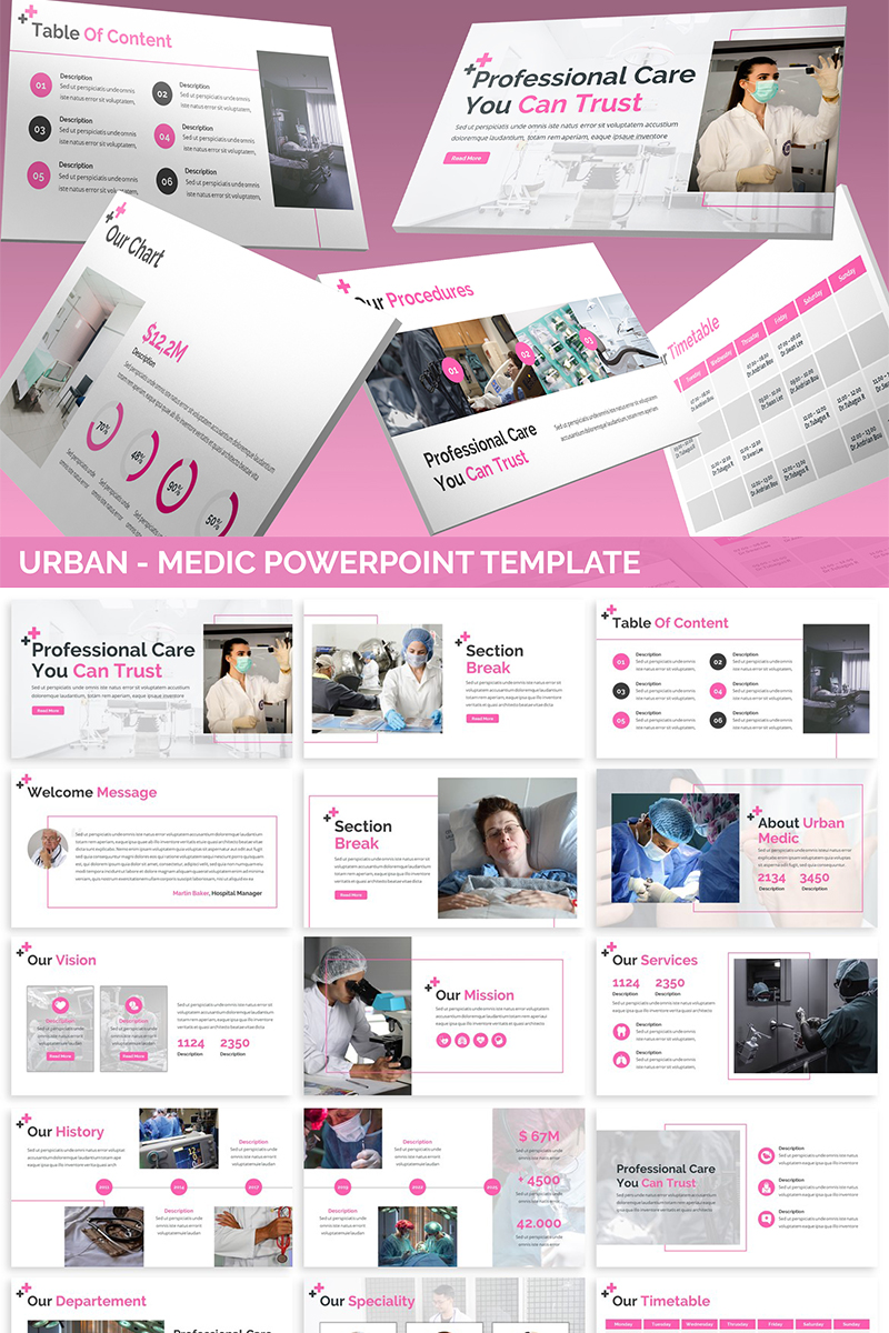 Urban - Medic PowerPoint template