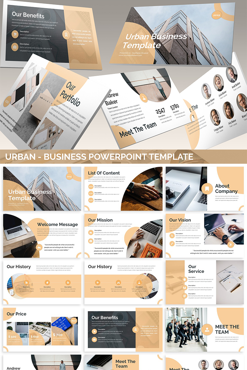 Urban - Business PowerPoint template