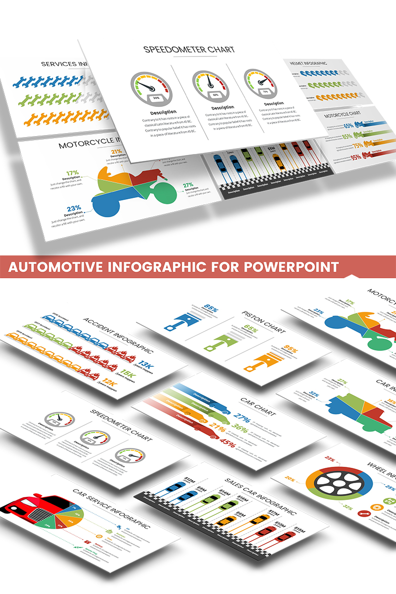 Automotive Infographic PowerPoint template