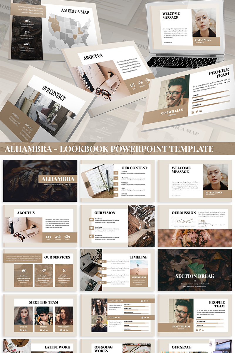 Alhambra - Lookbook PowerPoint template