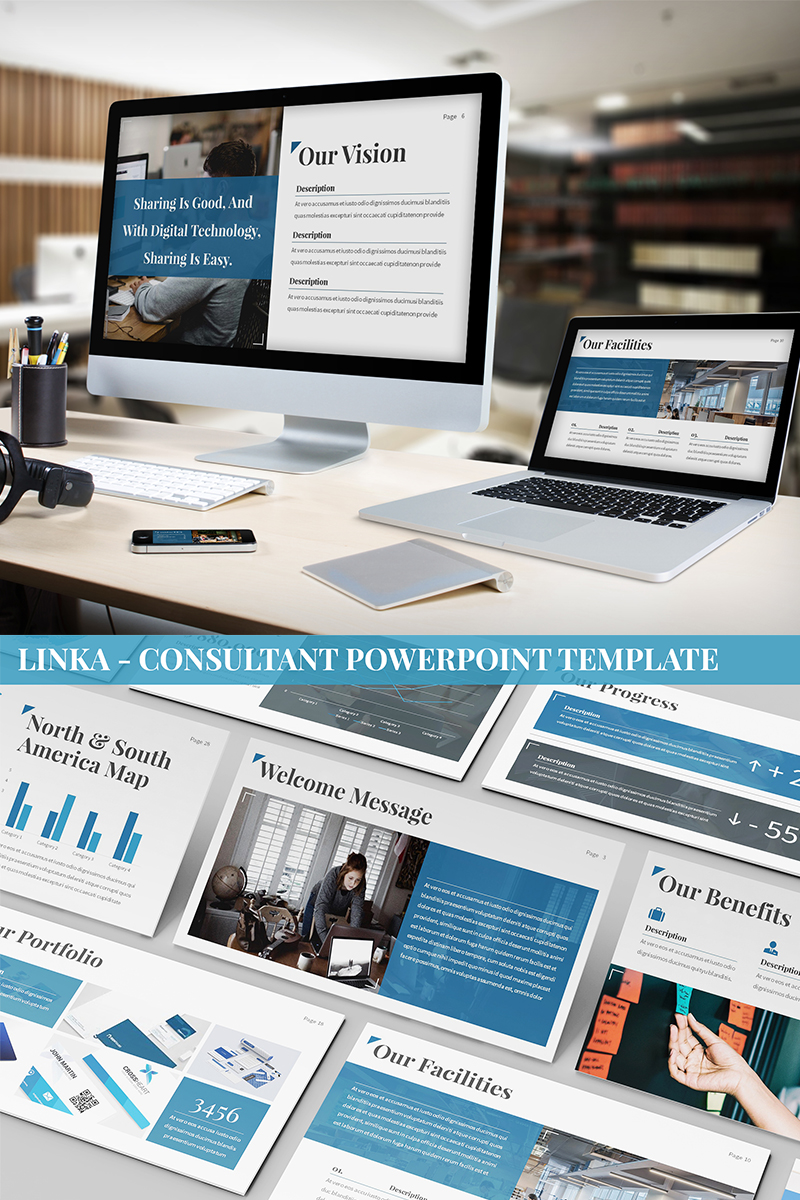 Linka - Consultant PowerPoint template