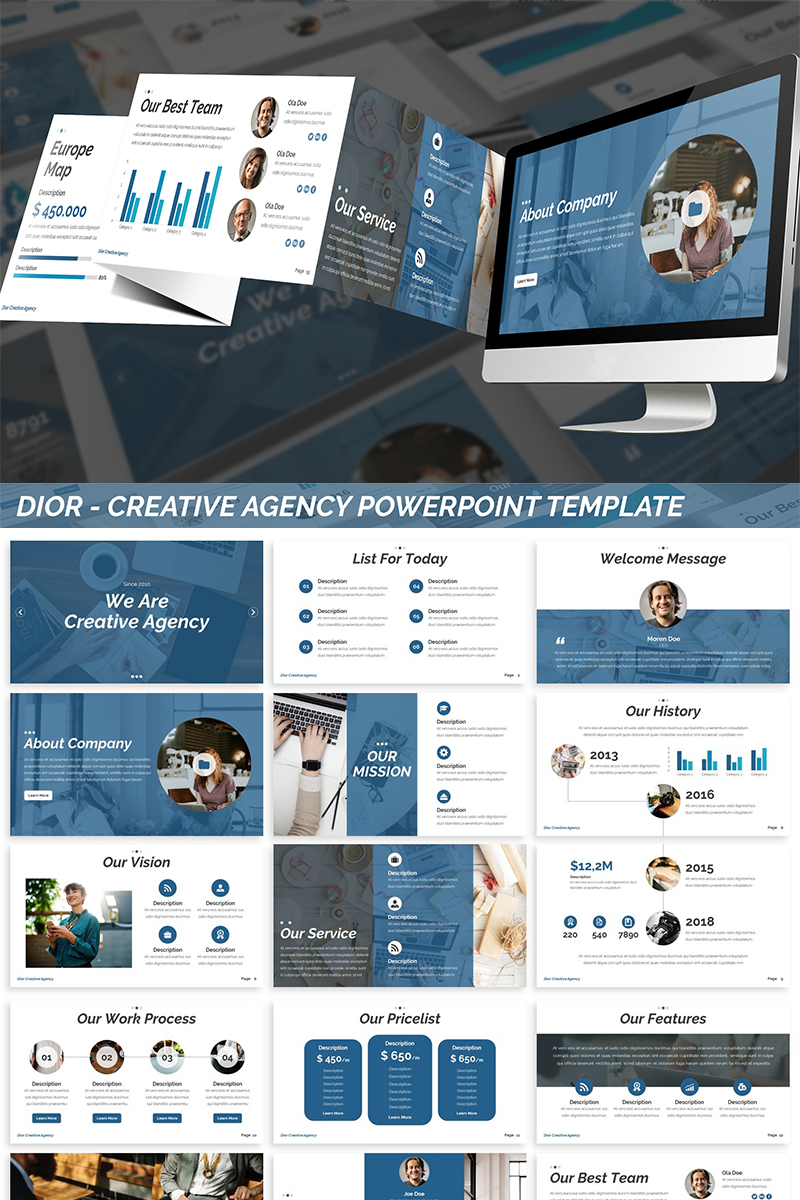 Dior - Agency PowerPoint template