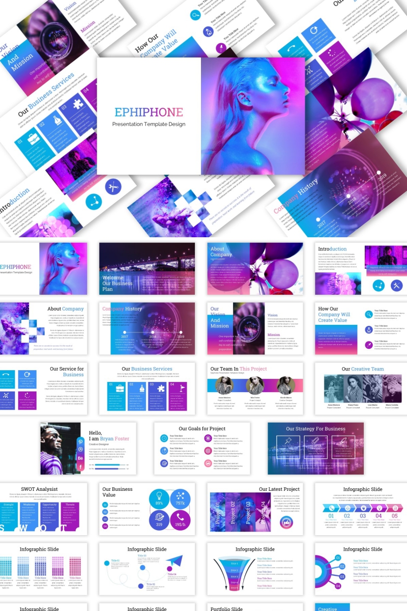 Ephiphone PowerPoint template