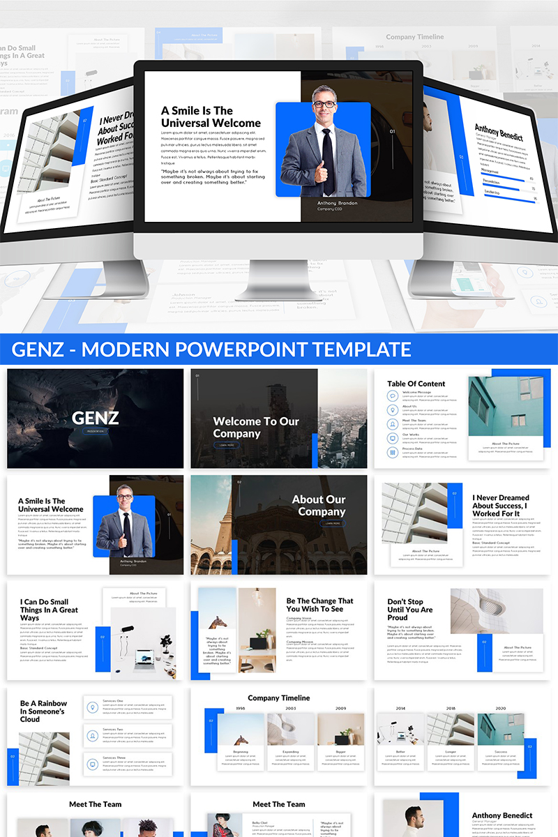 Genz - Modern PowerPoint template