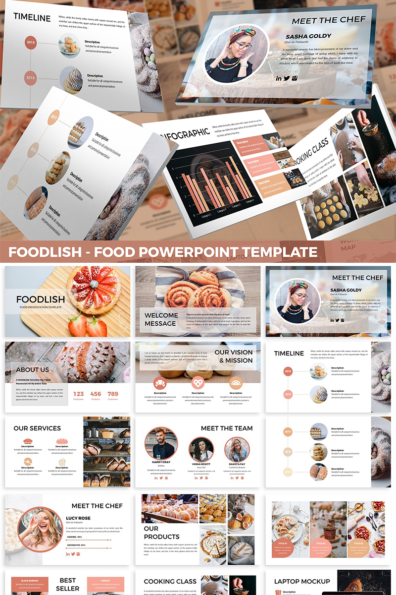 Foodlish - Food PowerPoint template