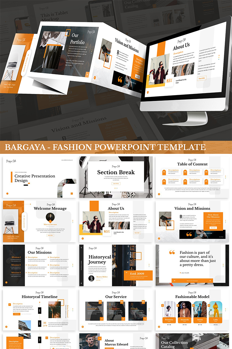 Bargaya - Fashion & Lookbook PowerPoint template