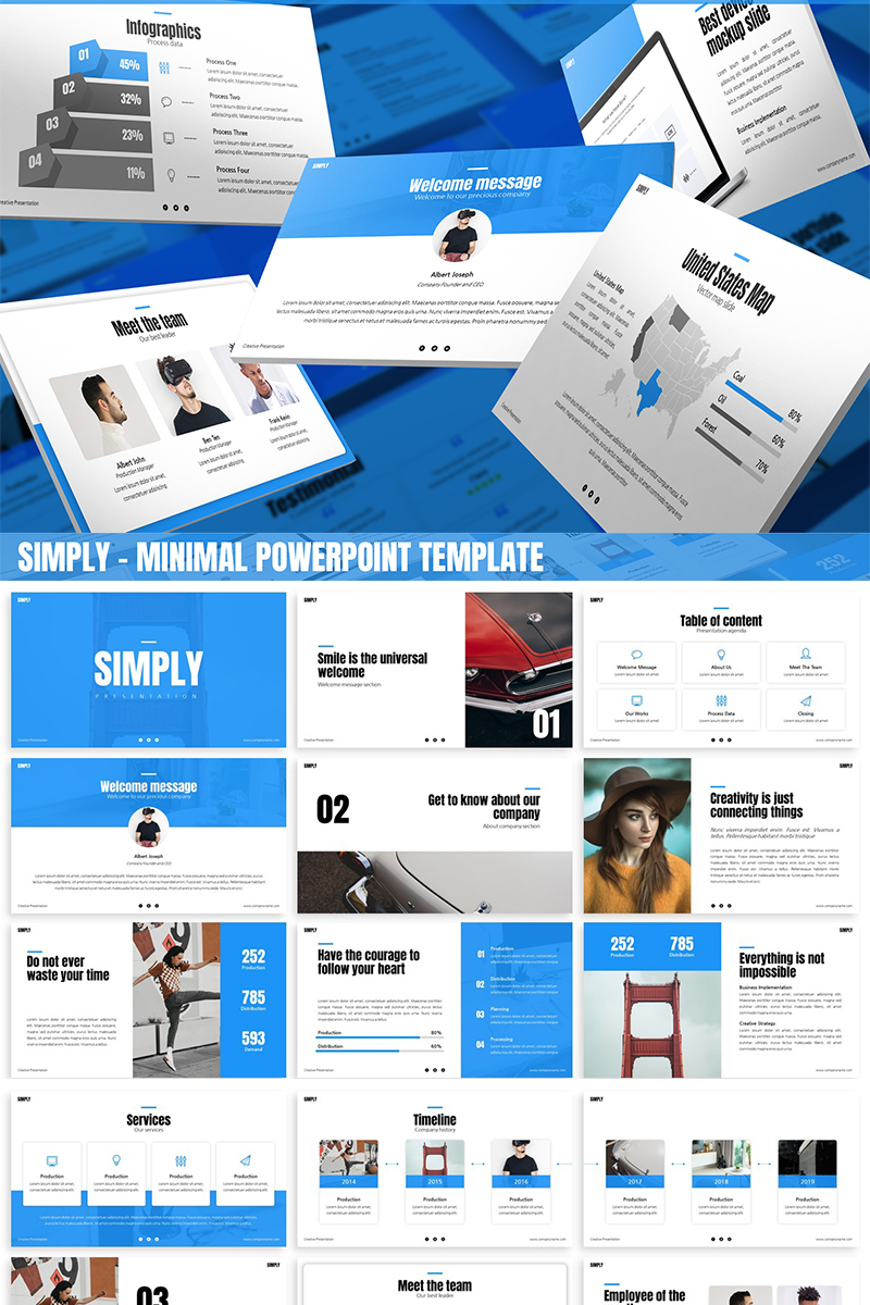 Simply - Minimal PowerPoint template
