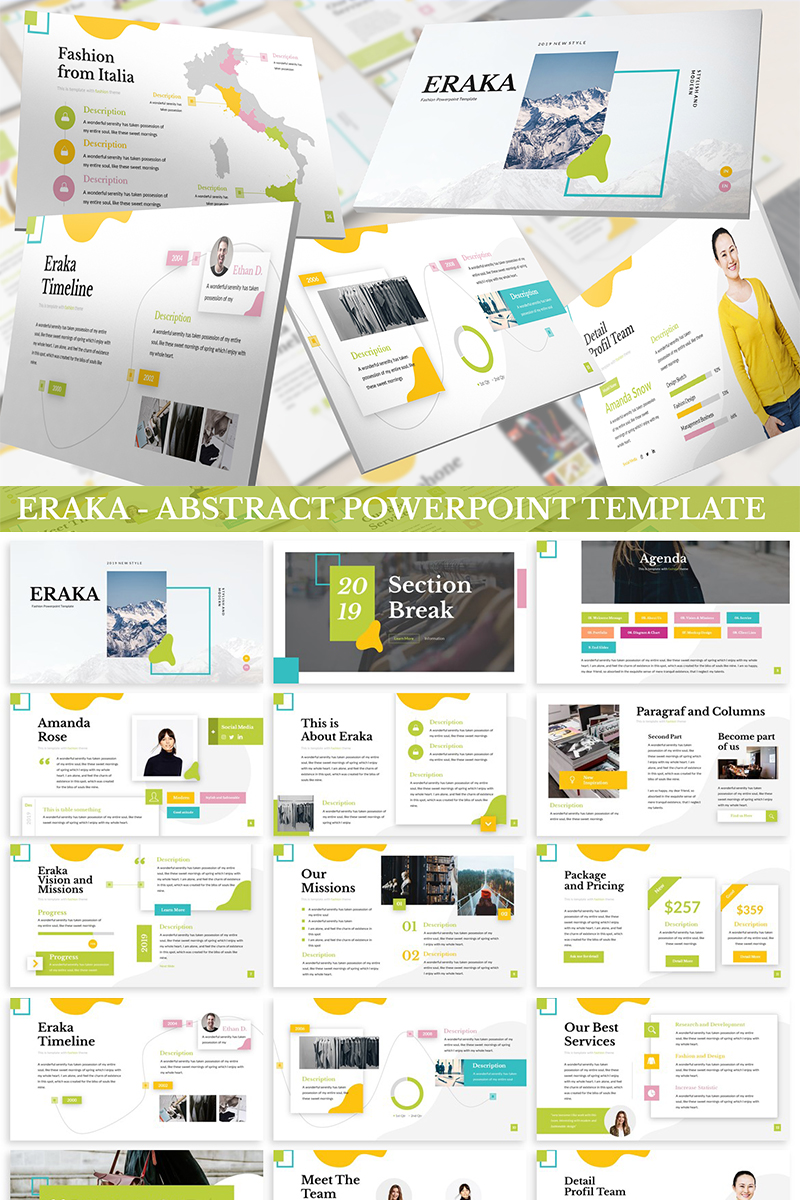 Eraka - Abstract PowerPoint template