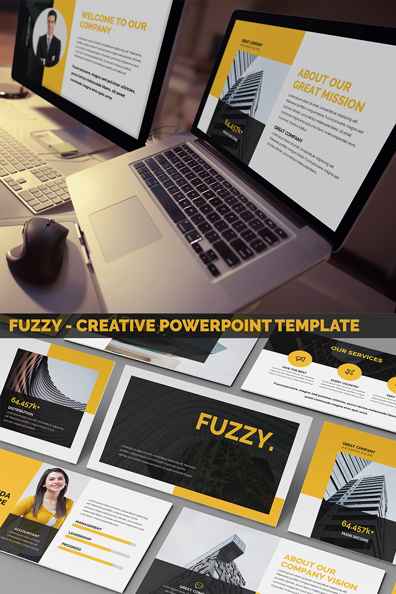 Fuzzy - Creative PowerPoint template