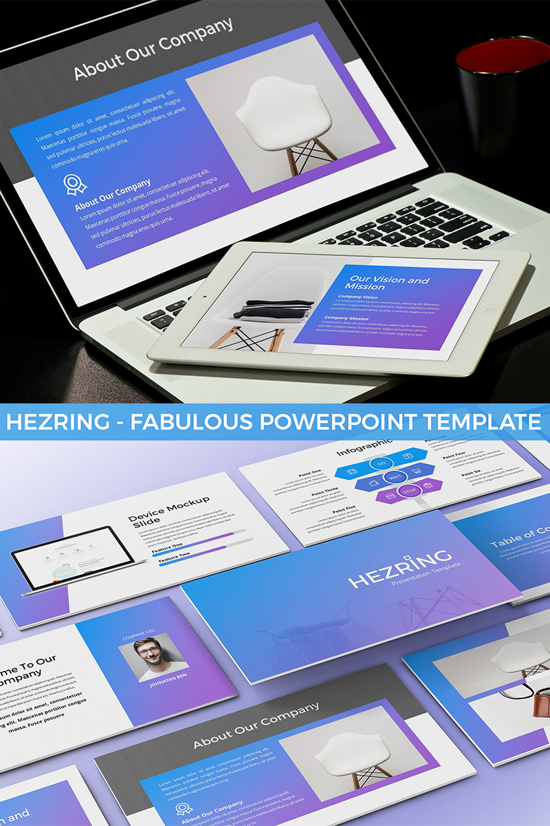 Hezring - Fabulous PowerPoint template