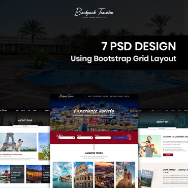 Backpack Theme PSD Templates 82452