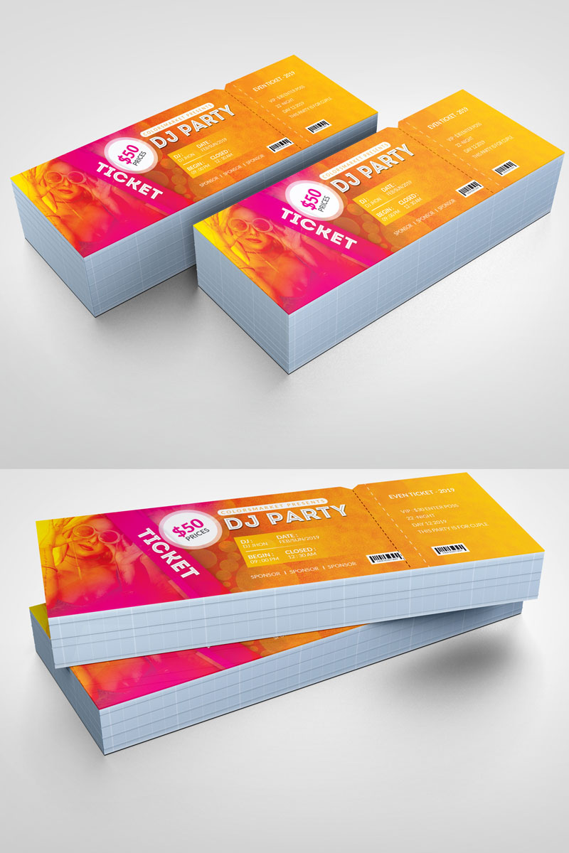 Gold Event Party Flyer - Corporate Identity Template