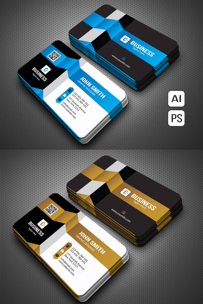 John Smith New Business Card - Corporate Identity Template