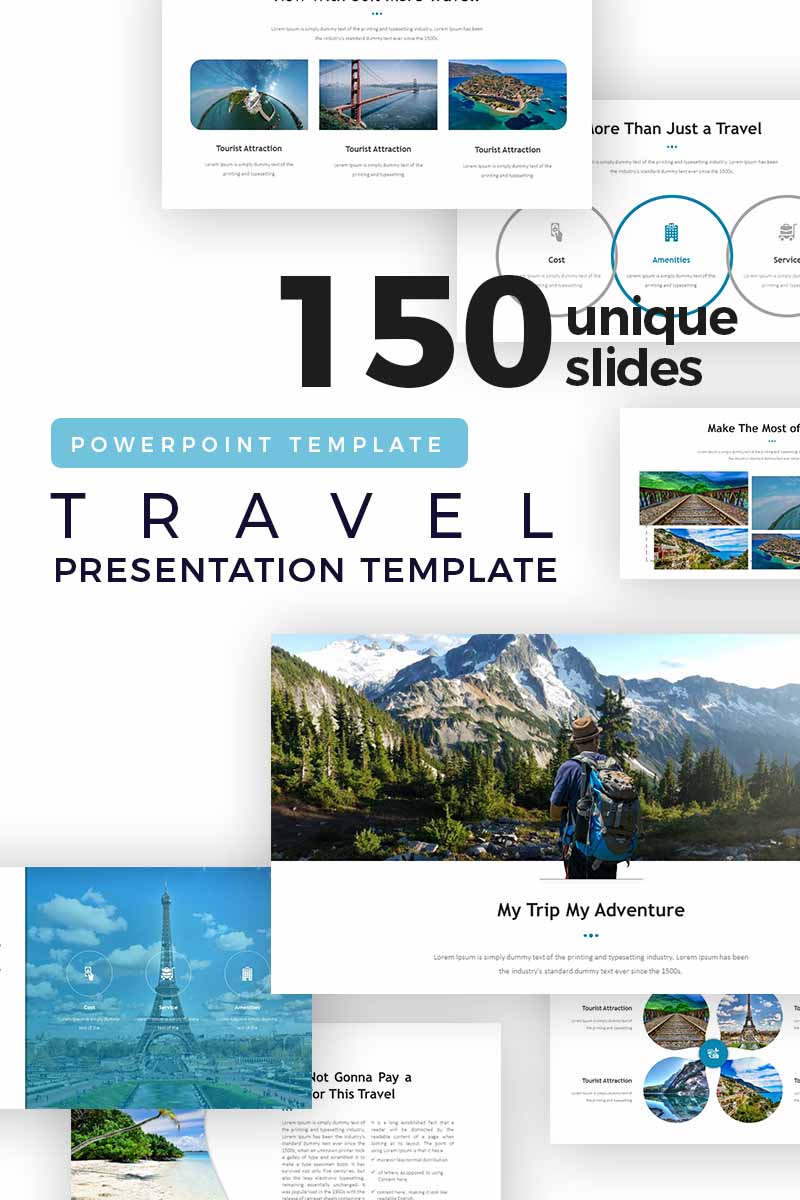 Enjoy Your Trip Presentation PowerPoint template