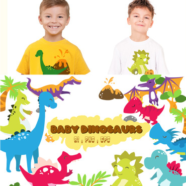 Dinosaur Cute Illustrations Templates 82508