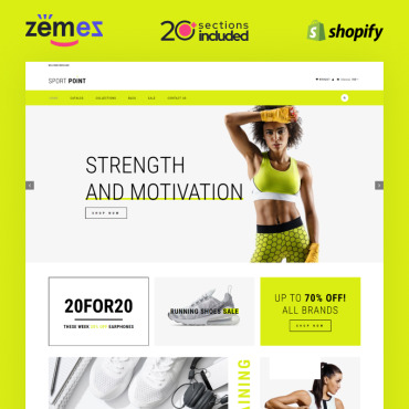 Ecommerce Fitness Shopify Themes 82576