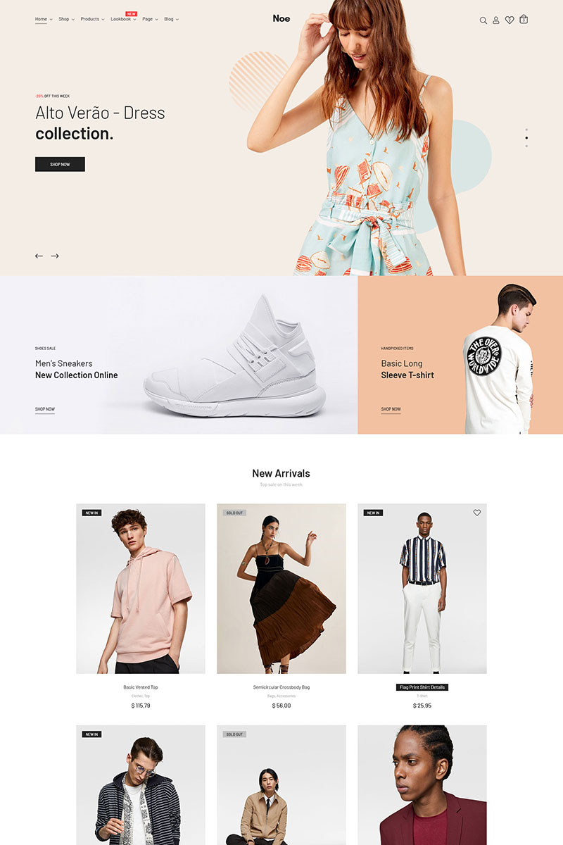 Noe - Stylish & Fashion WooCommerce Theme