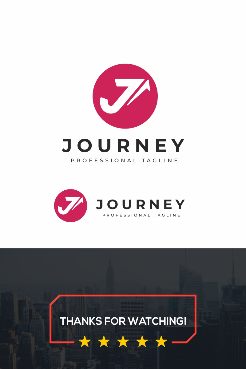Journey J Letter Logo Template
