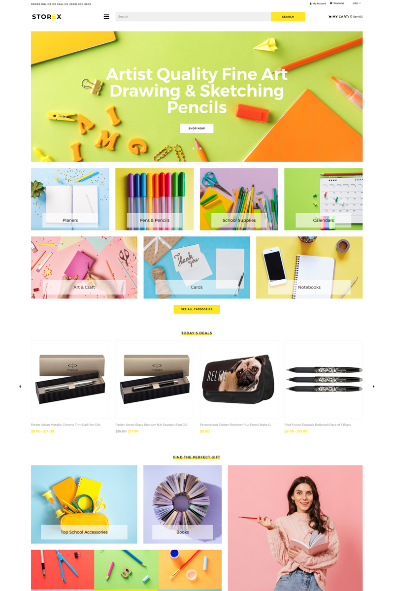 Storex - Stationery Shop Clean Shopify Theme