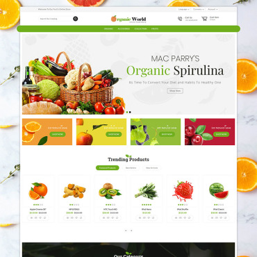 Grocery Fresh OpenCart Templates 82691