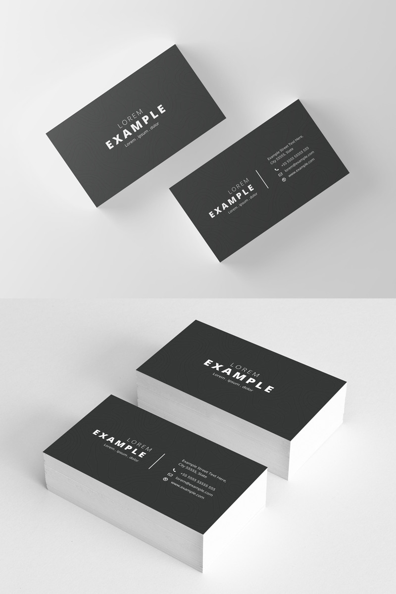 Black & White Business Card - Corporate Identity Template