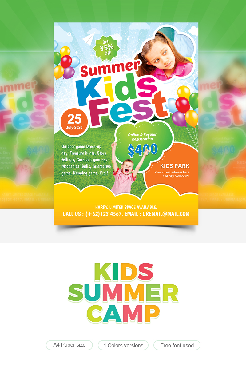 Creative - Summer Kids Fest Flyer - Corporate Identity Template