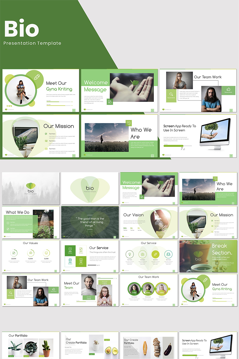 Bio - PowerPoint template