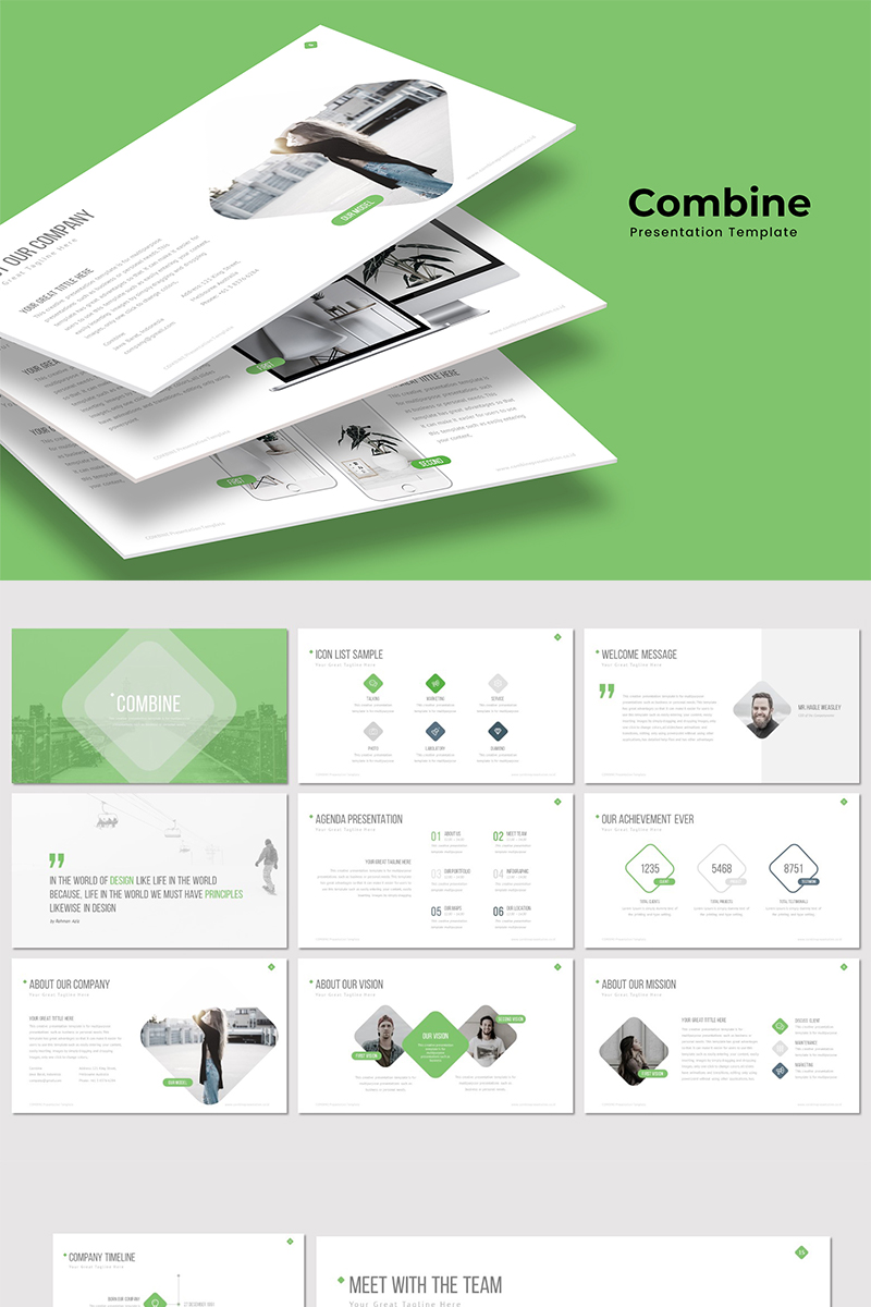 Combine - PowerPoint template