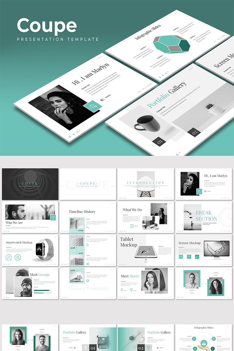 Coupe - PowerPoint template