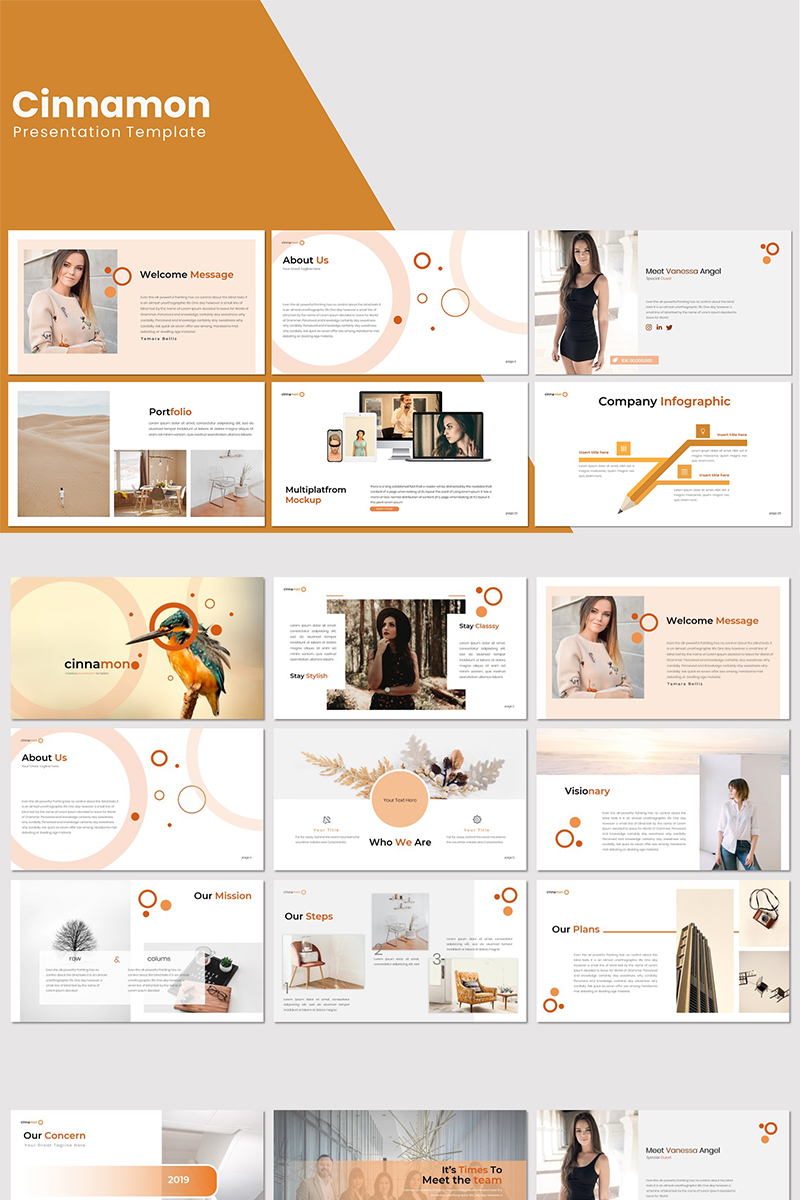 Cinnamon - PowerPoint template