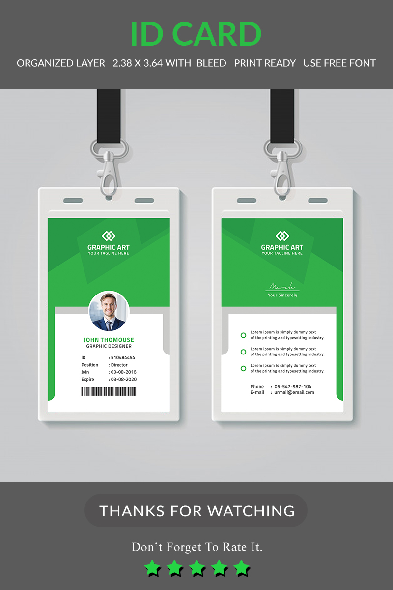 Office ID Card - Corporate Identity Template