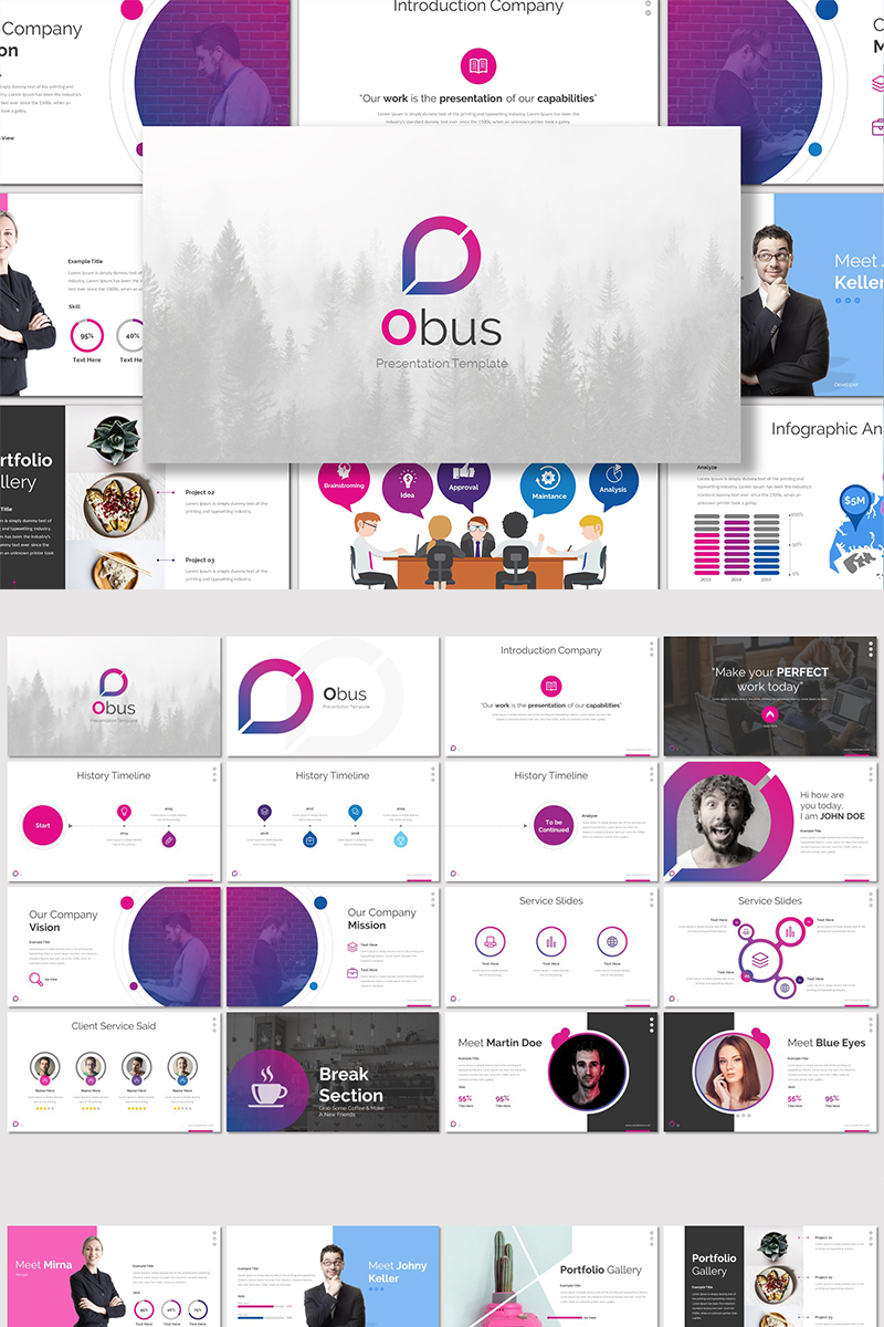 Obus - PowerPoint template