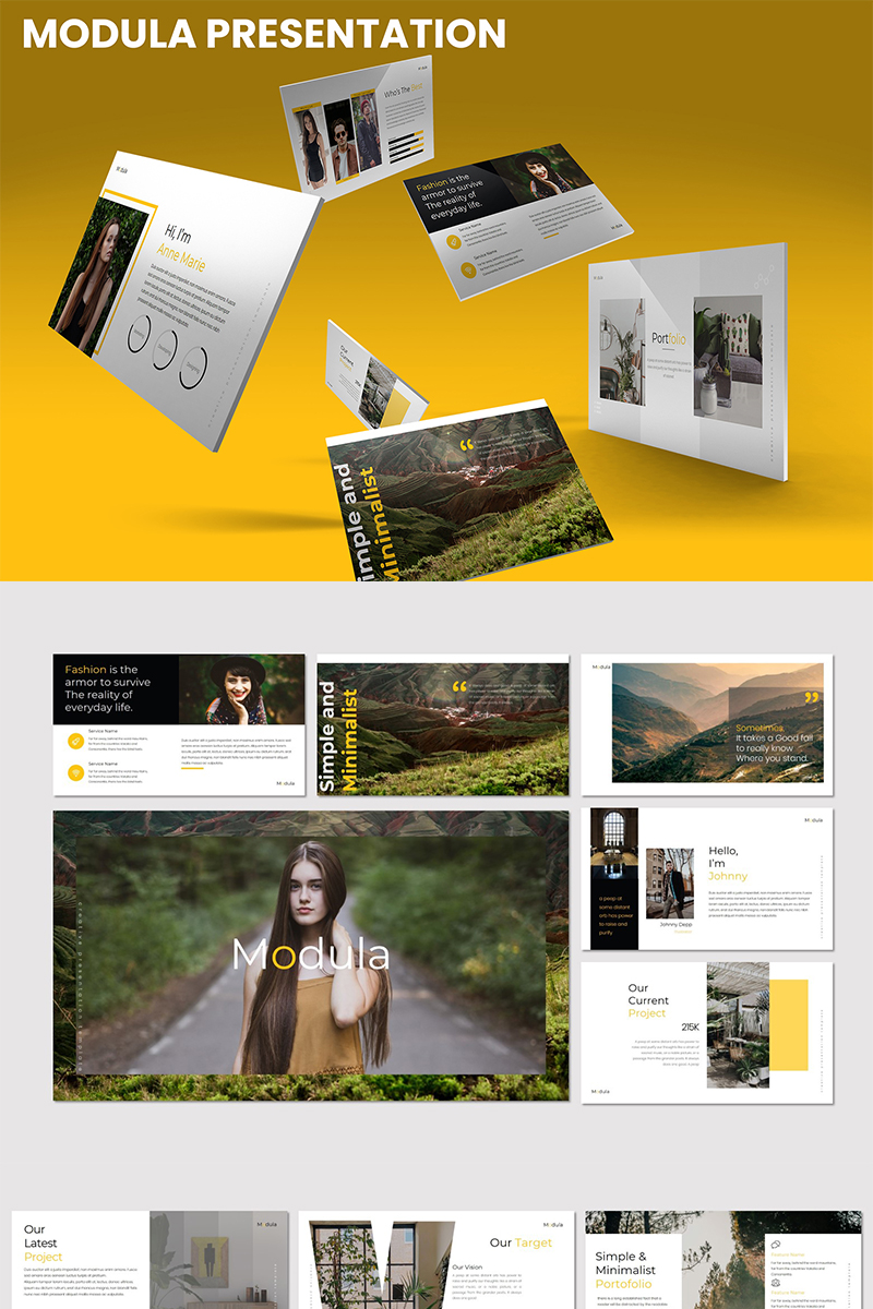 Modula PowerPoint template