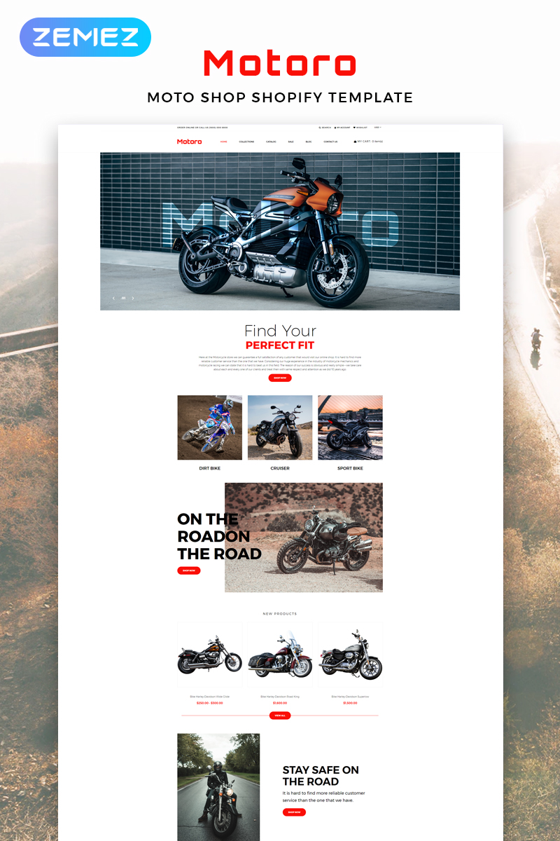 Motoro - Bike Shop eCommerce Modern Shopify Theme
