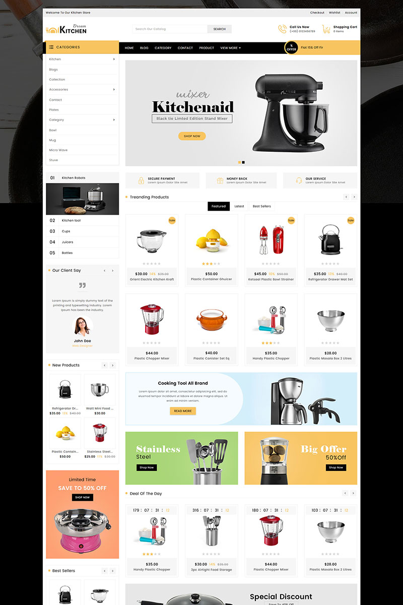 Dream Kitchen Store Shopify Theme