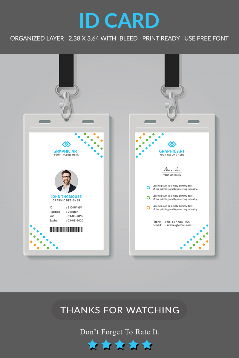 Corporate Flat Contact Office - Corporate Identity Template