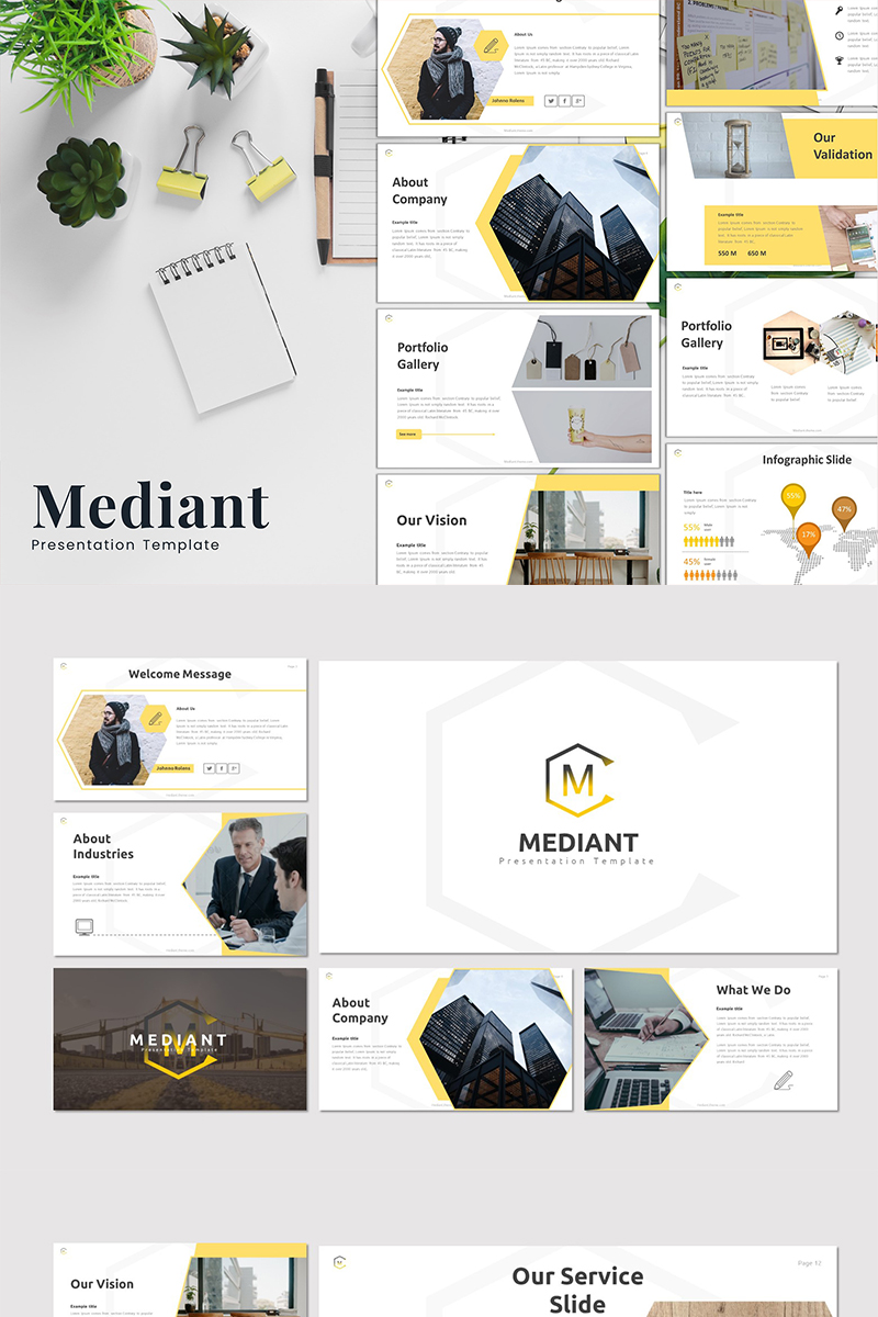 Mediant PowerPoint template