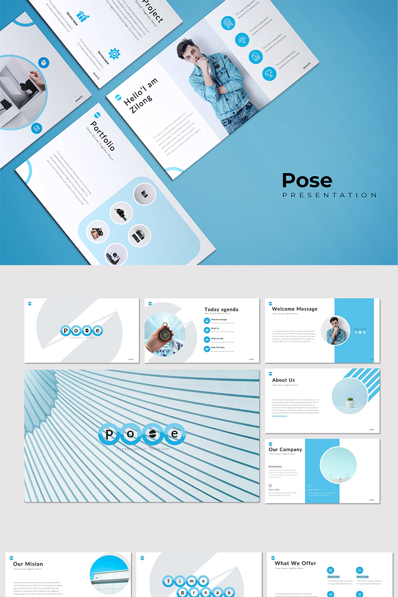 Pose - PowerPoint template