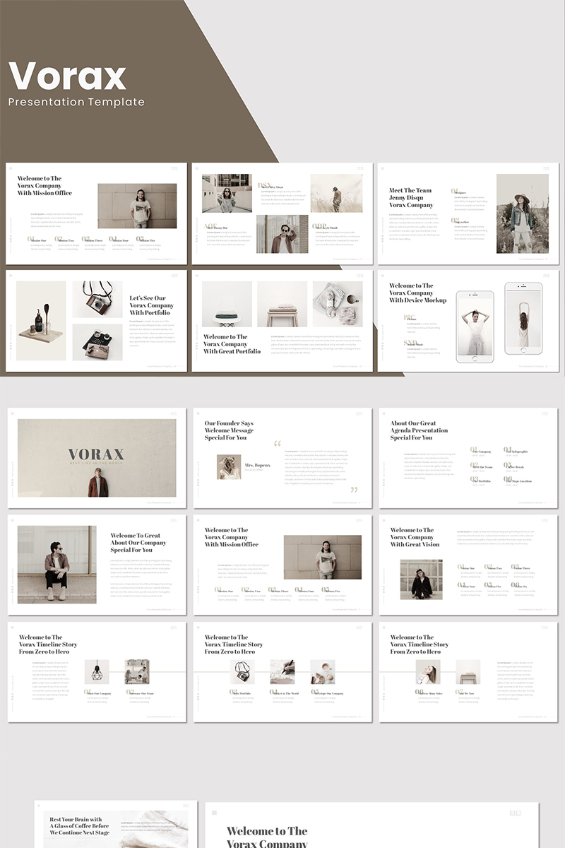 Vorax PowerPoint template