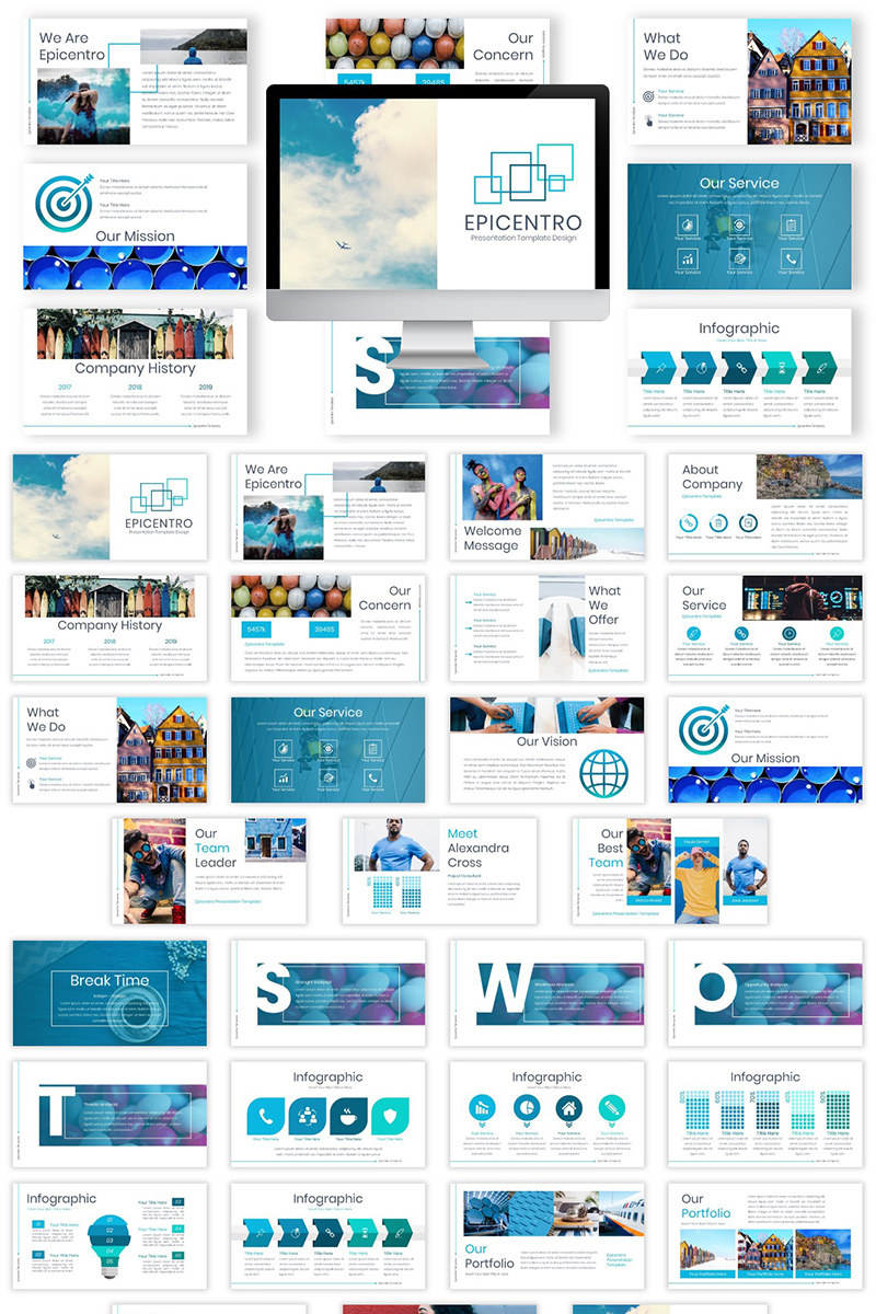 Epicentro PowerPoint template