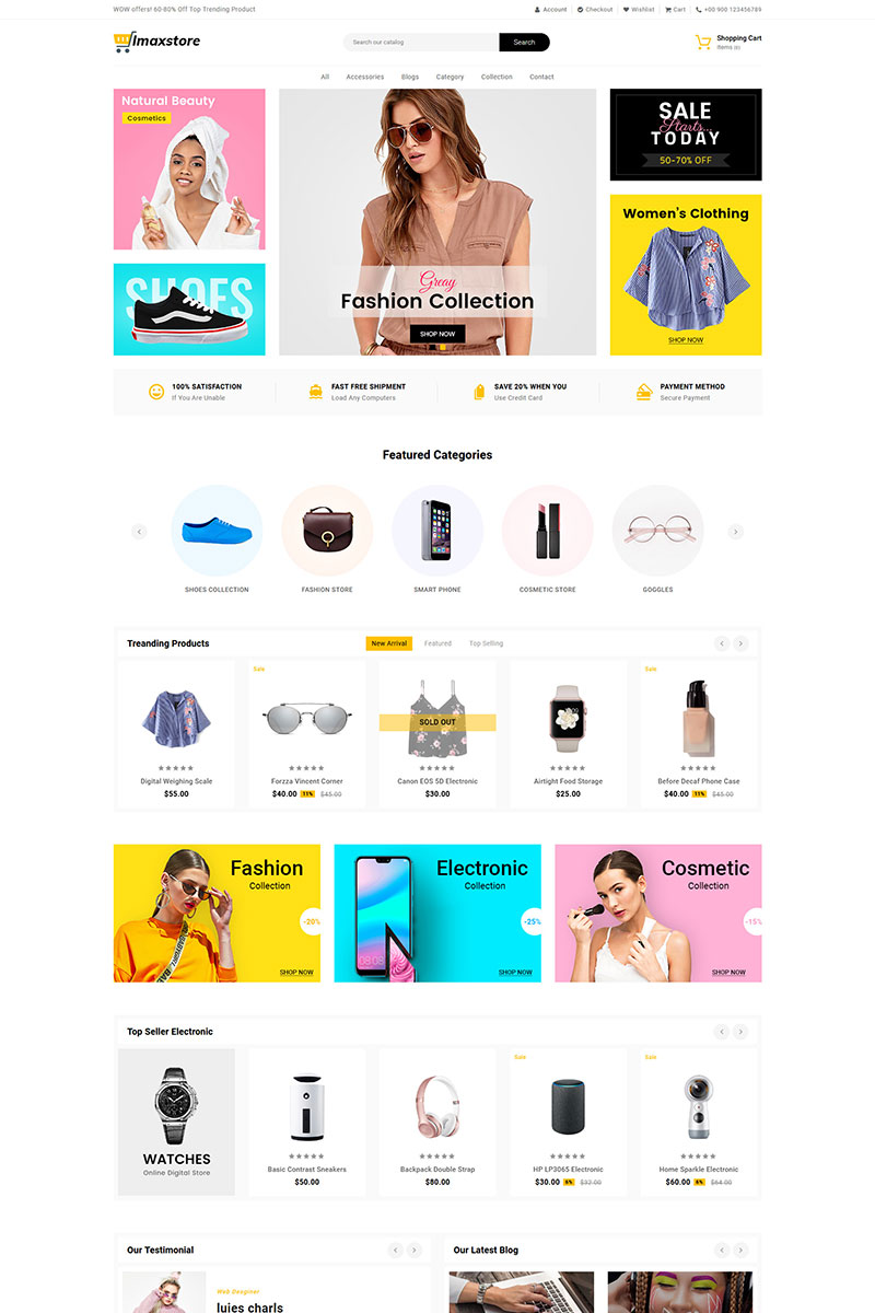 Imax Multipurpose Store Shopify Theme