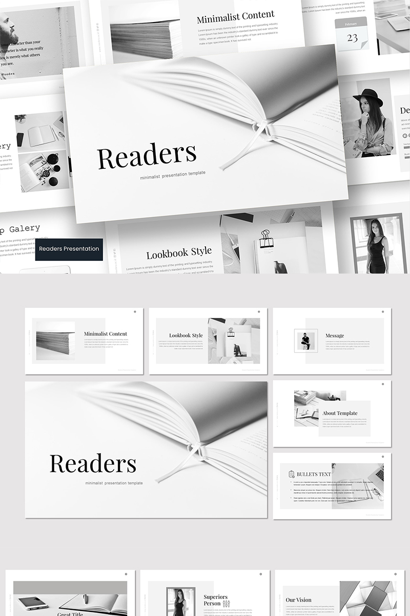 Readers PowerPoint template