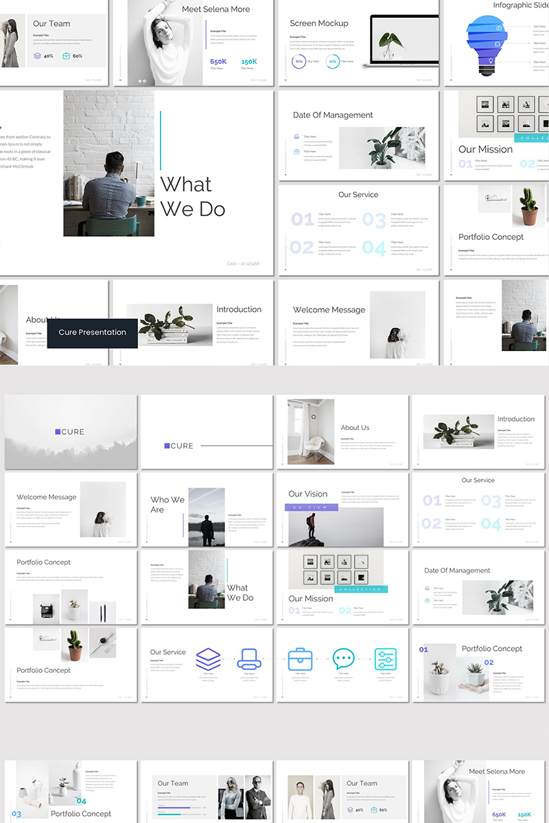 Cure PowerPoint template