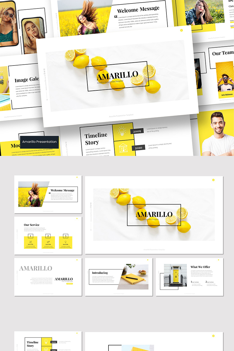 Amarillo PowerPoint template